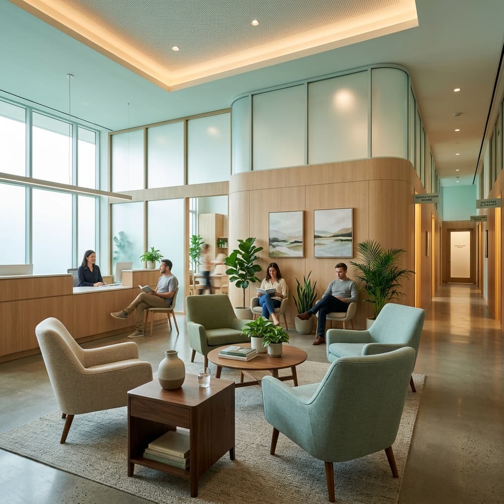 Serene clinic interior